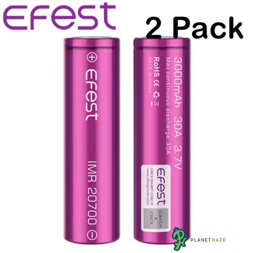 Efest IMR 20700 3100mAh 30A Batteries