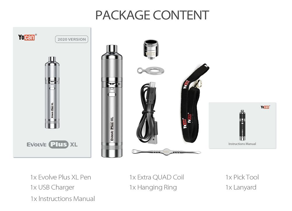 Yocan Evolve Plus XL Limited Editions Include